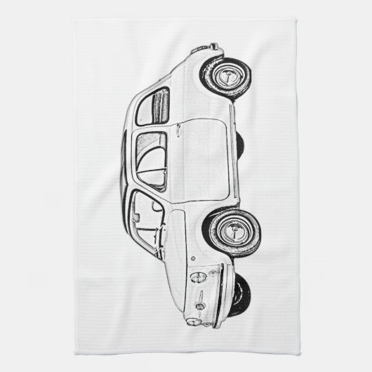 Fiat 500 Topolino Handtuch (Vertikal)