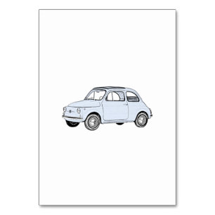 Fiat 500 Topolino Tischnummer