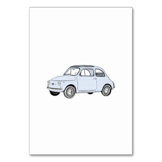 Fiat 500 Topolino Tischnummer