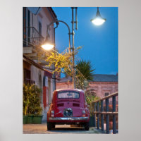 Fiat 500, Vintages cinquecento, nachts, Italien