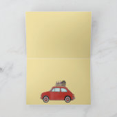 Fiat 500 Weinberg in Toskana Karte (Innenseite)