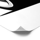 Fiat 500D Karikatur weiß Poster (Ecke)