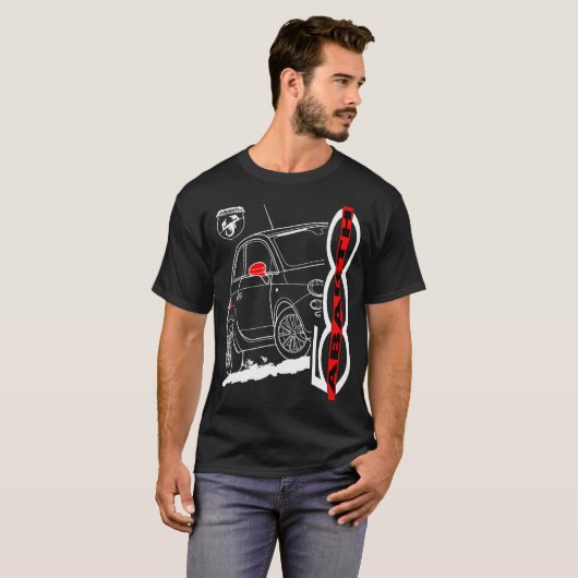 Fiat Abarth 500 T-Shirt (Vorne ganz)