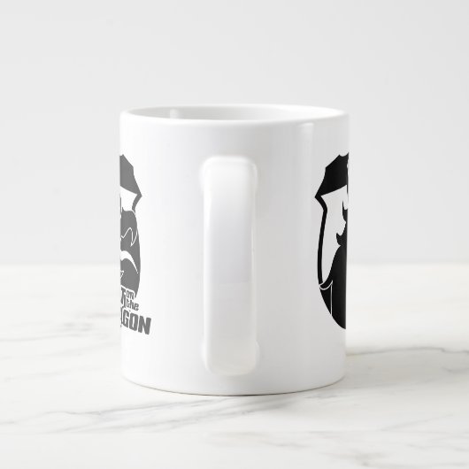 FIAT auf der Drachenkaffee-Tasse Jumbo-Tasse (Rückseite)