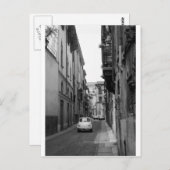 Fiat Cinquecento in Verona Postkarte (Vorne/Hinten)