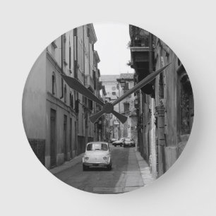 Fiat Cinquecento in Verona Runde Wanduhr