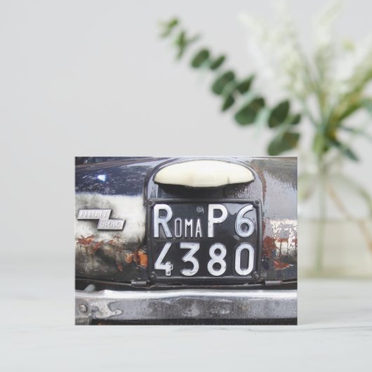 Fiat Cinquecento Postkarte (Stehend Vorderseite)