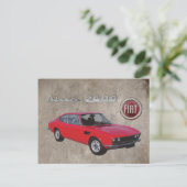 FIAT DINO 2400 POSTCARD POSTKARTE (Stehend Vorderseite)