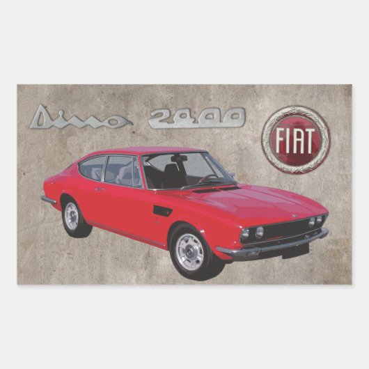 FIAT DINO 2400 STICKER (Vorderseite)