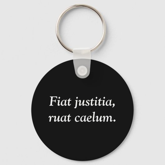 Fiat justitia, ruat caelum. schlüsselanhänger (Vorderseite)