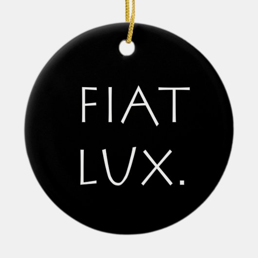 Fiat Lux Keramik Ornament (Vorne)