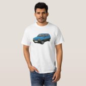 Fiat Panda 30/45 Mk1 (Tipo 141) Blau T-Shirt (Vorne ganz)