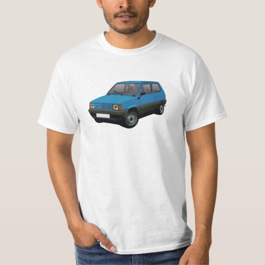 Fiat Panda 30/45 Mk1 (Tipo 141) Blau T-Shirt (Vorderseite)