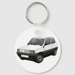 Fiat Panda 30/45 Mk1 (Tipo 141) white Schlüsselanhänger