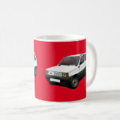 Fiat Panda 30 / 45 rot Kaffeetasse (VorderseiteRechts)