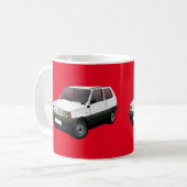Fiat Panda 30 / 45 rot Kaffeetasse (Vorderseite Links)