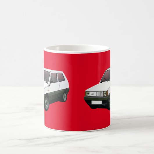 Fiat Panda 30 / 45 rot Kaffeetasse (Mittel)