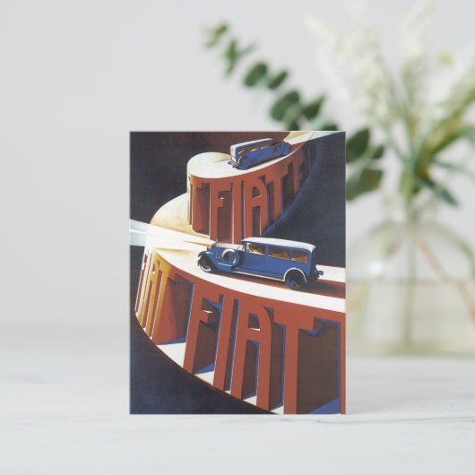 Fiat Postkarte (Stehend Vorderseite)