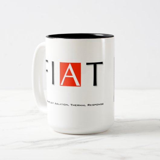 FIATS-TASSE ZWEIFARBIGE TASSE (Vorderseite Links)
