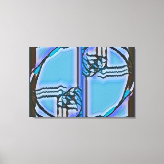 FIB 369 | Blues, Fibonacci Leinwanddruck (Vorderseite)