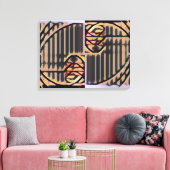 FIB 369 | Geschlossene Shutter, Fibonacci Leinwanddruck (Insitu (Wohnzimmer))