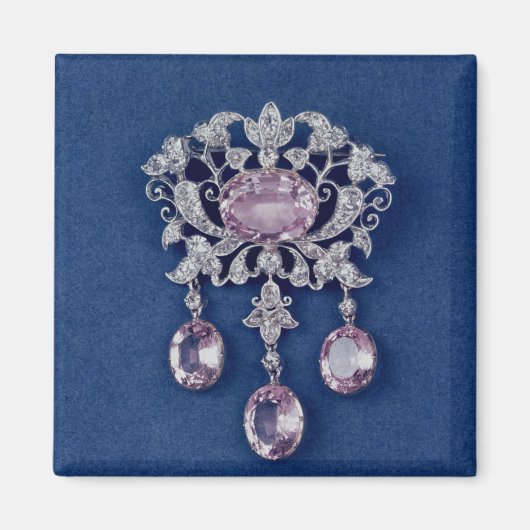 Fibel in Form einer Blume, c.1780 Magnet (Vorne)