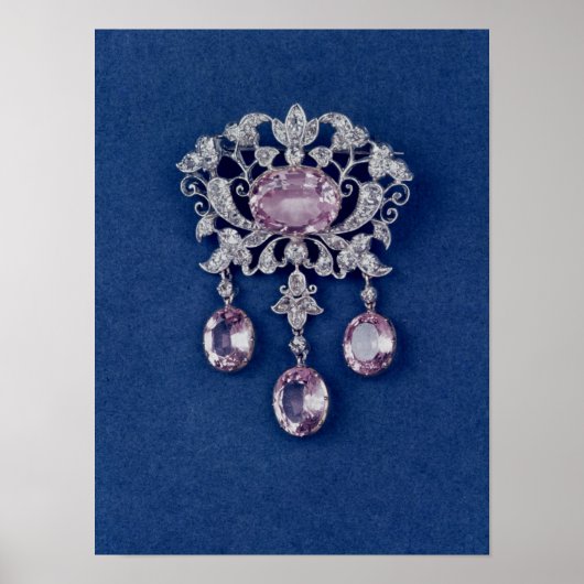 Fibel in Form einer Blume, c.1780 Poster (Vorne)