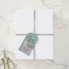 Fiber Artist Alpaca und Llama Yarn Hangtag Geschenkanhänger