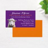 Fiber Arts Knitting Wool Lamb Sheep Business Card (Schreibtisch)