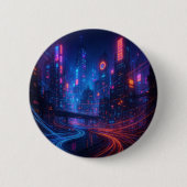 Fiber Optic Cityscape Button (Vorderseite)