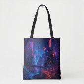 Fiber Optic Cityscape Tasche (Vorderseite)
