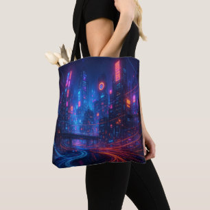 Fiber Optic Cityscape Tasche