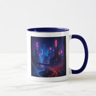 Fiber Optic Cityscape Tasse