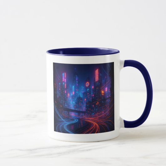 Fiber Optic Cityscape Tasse (Rechts)