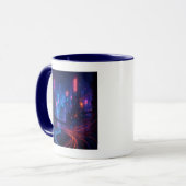 Fiber Optic Cityscape Tasse (Vorderseite Links)
