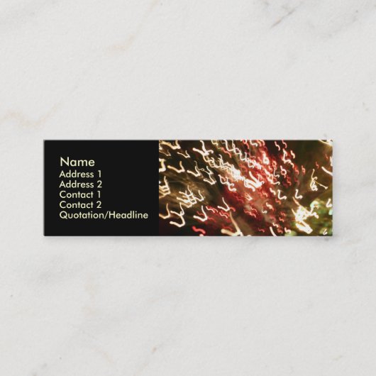 Fiber Optic Fun - 02 Mini Visitenkarte (Vorderseite)