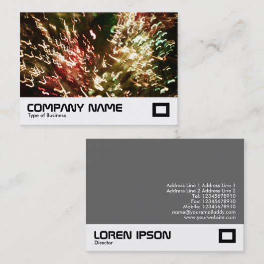 Fiber Optic Visitenkarte (Vorne/Hinten)