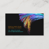 FIBER OPTICS LAYERS/RAINBOUR/NEON GREEN VISITENKARTE (Rückseite)