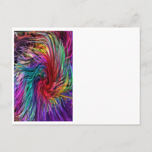 FIBER Threads Spaghetti - Sparkle Grafik Postkarte (Vorderseite)