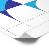 Fibonacci abstrakte geometrische Leinwand Poster (Ecke)