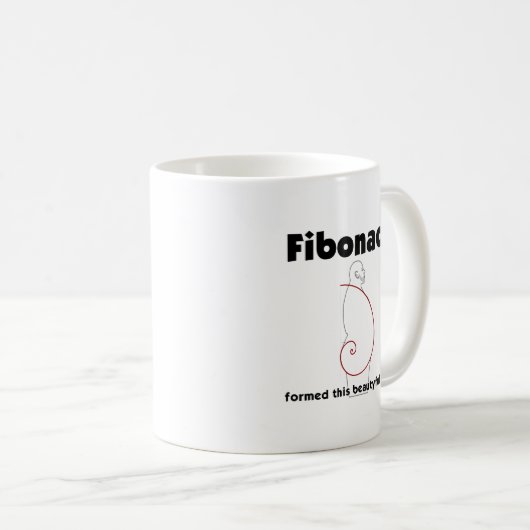 Fibonacci bildete Körper Übergewicht Fettleibigkei Kaffeetasse (VorderseiteRechts)