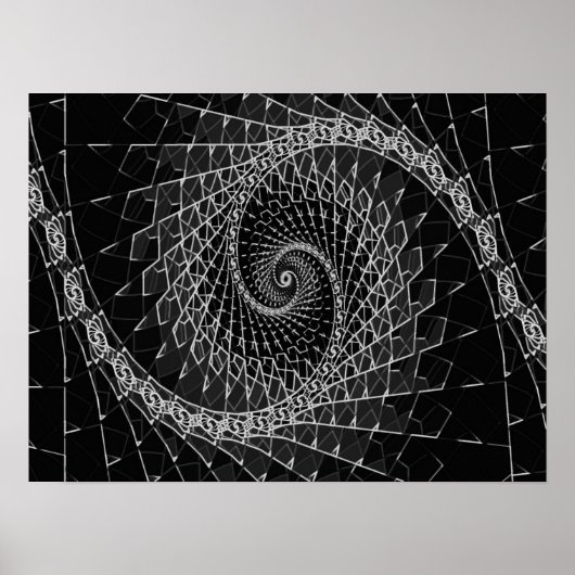 Fibonacci Black, Poster (Vorne)