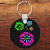 Fibonacci Blume Power Schlüsselanhänger (Vorderseite)