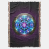 Fibonacci-BlumeMandala Blanky Decke (Vorderseite Vertikal)