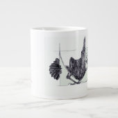 Fibonacci Corvid Links-Handed Jumbo-Tasse (Vorderseite)
