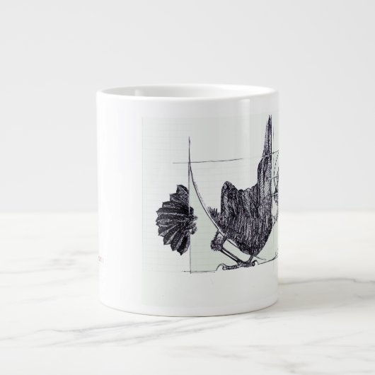 Fibonacci Corvid Links-Handed Jumbo-Tasse (Vorderseite)
