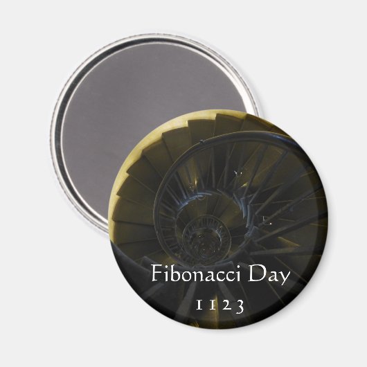 Fibonacci Day Magnet (Vorderseite/Rückseite)