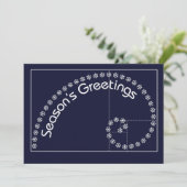 Fibonacci, die Grüße der goldenen Feiertagskarte (Stehend Vorderseite)