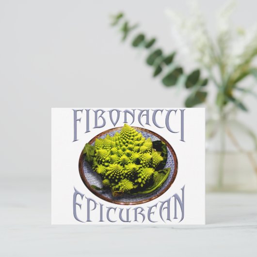 Fibonacci Epicurean Postkarte (Stehend Vorderseite)