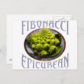 Fibonacci Epicurean Postkarte (Vorne/Hinten)